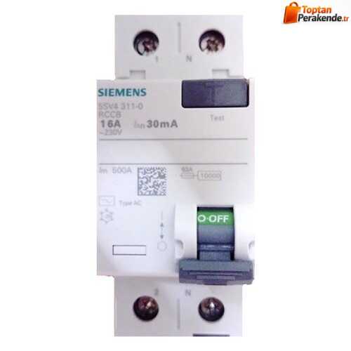 Siemens - 5SV4311-0 2X16A 30mA Kaçak Akım Rölesi
